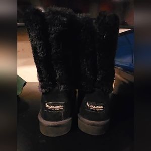 Uggs Kookaburra for kids Brown Classic  Boots with cuffs.